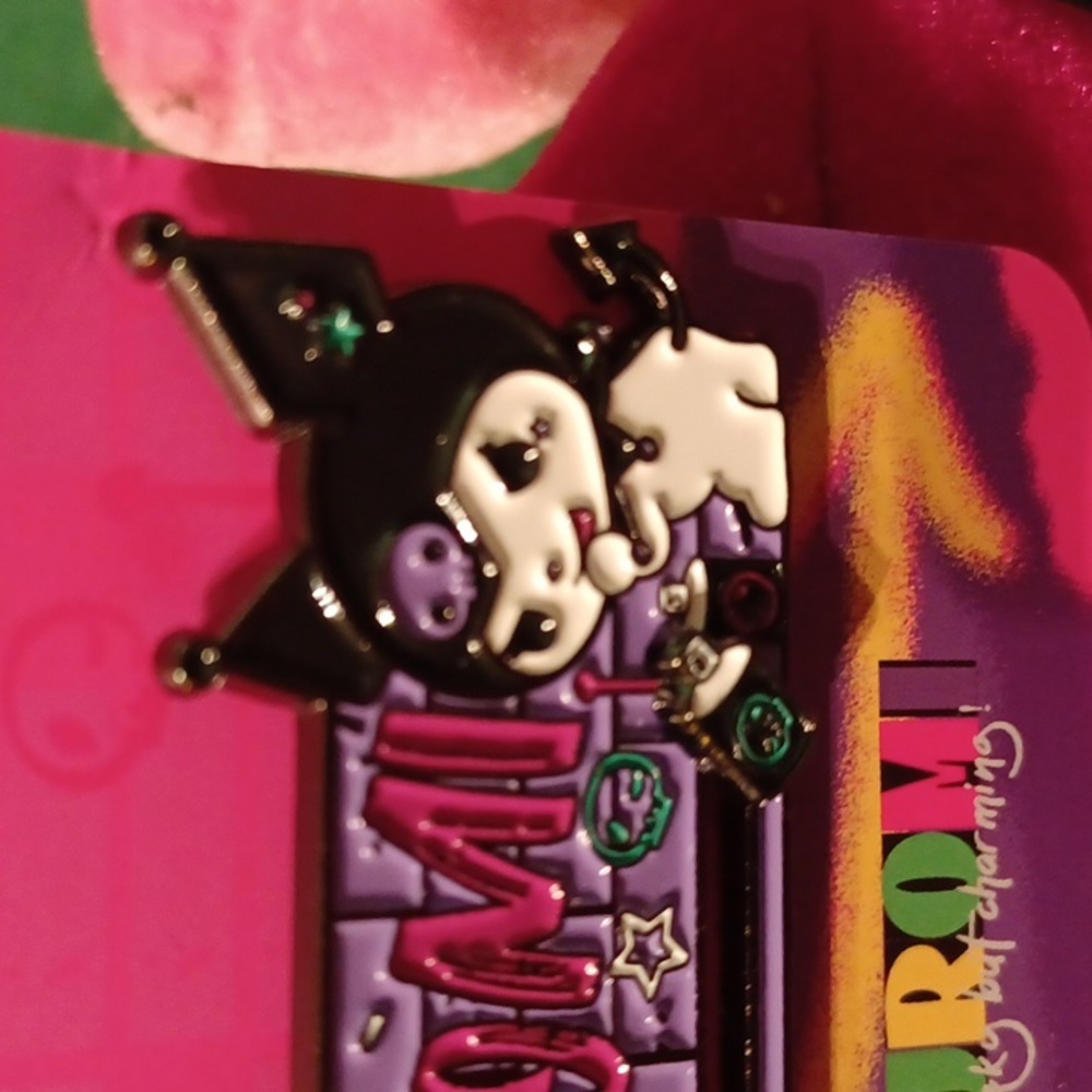 Kuromi Enameled Brooch